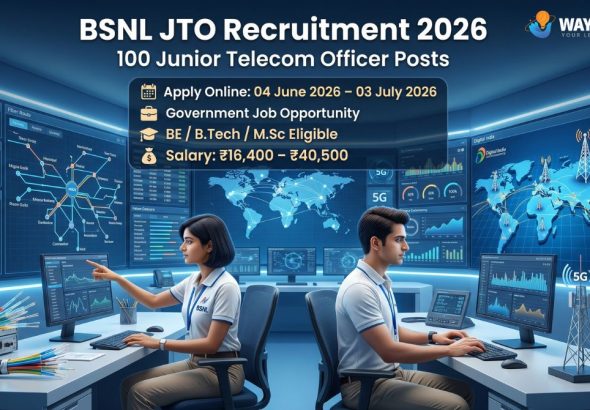 BSNL JTO Recruitment 2026: Apply Online for 100 Junior Telecom Officer Posts