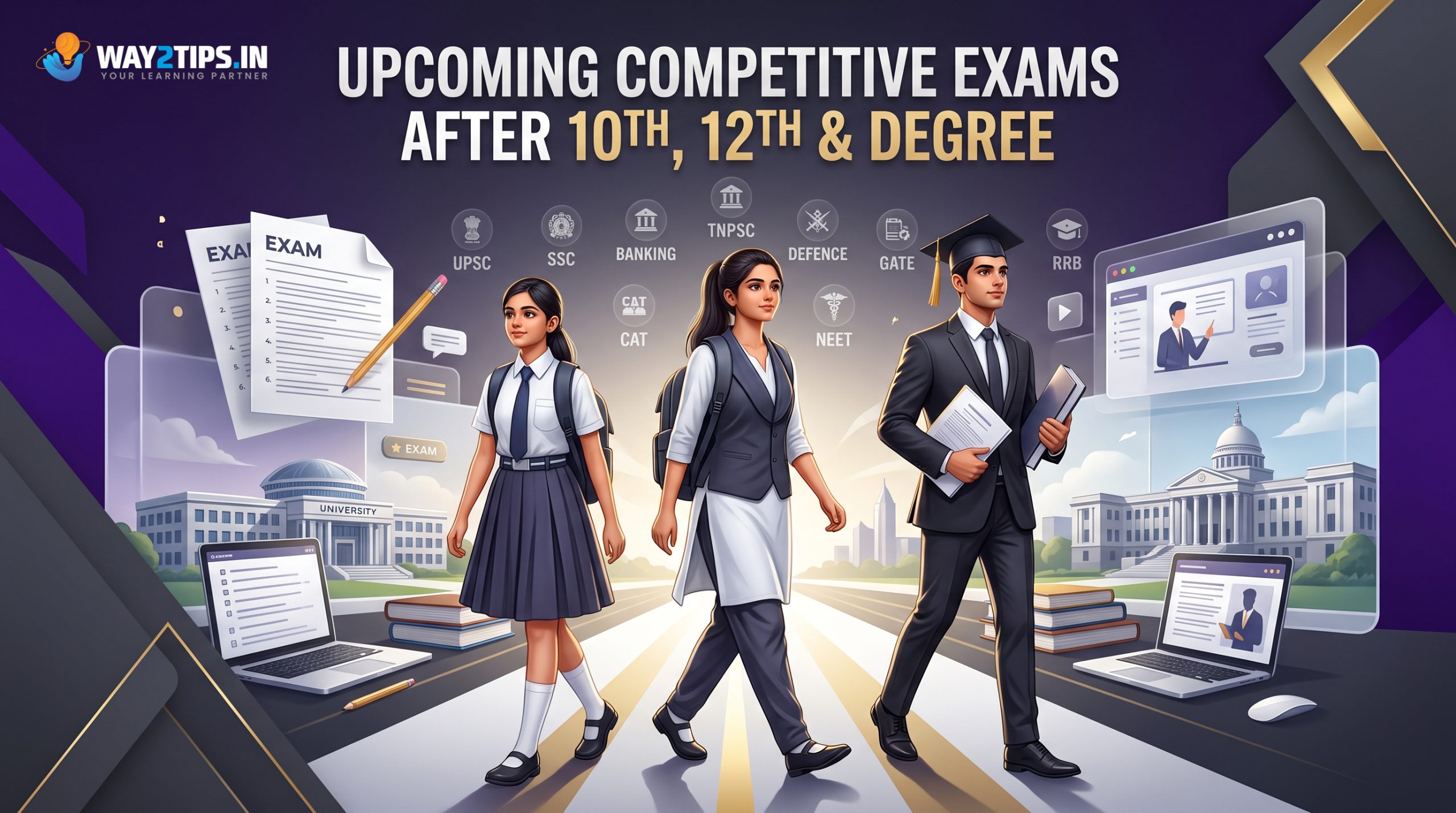 Competitive Exams After 10th, 12th & Degree