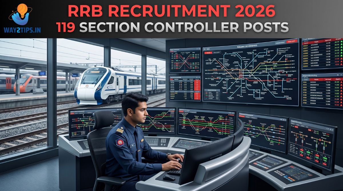 RRB Recruitment 2026: 119 Section Controller Posts – Short Notice Released
