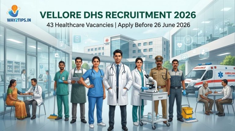 Vellore District Health Society Recruitment 2026