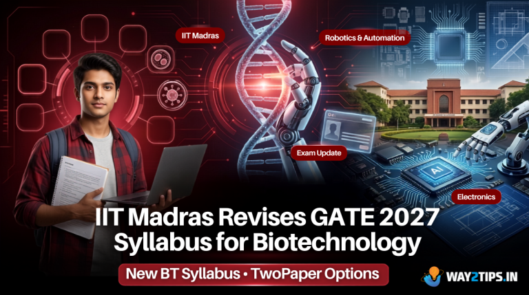 IIT Madras Revises GATE 2027 Syllabus for Biotechnology