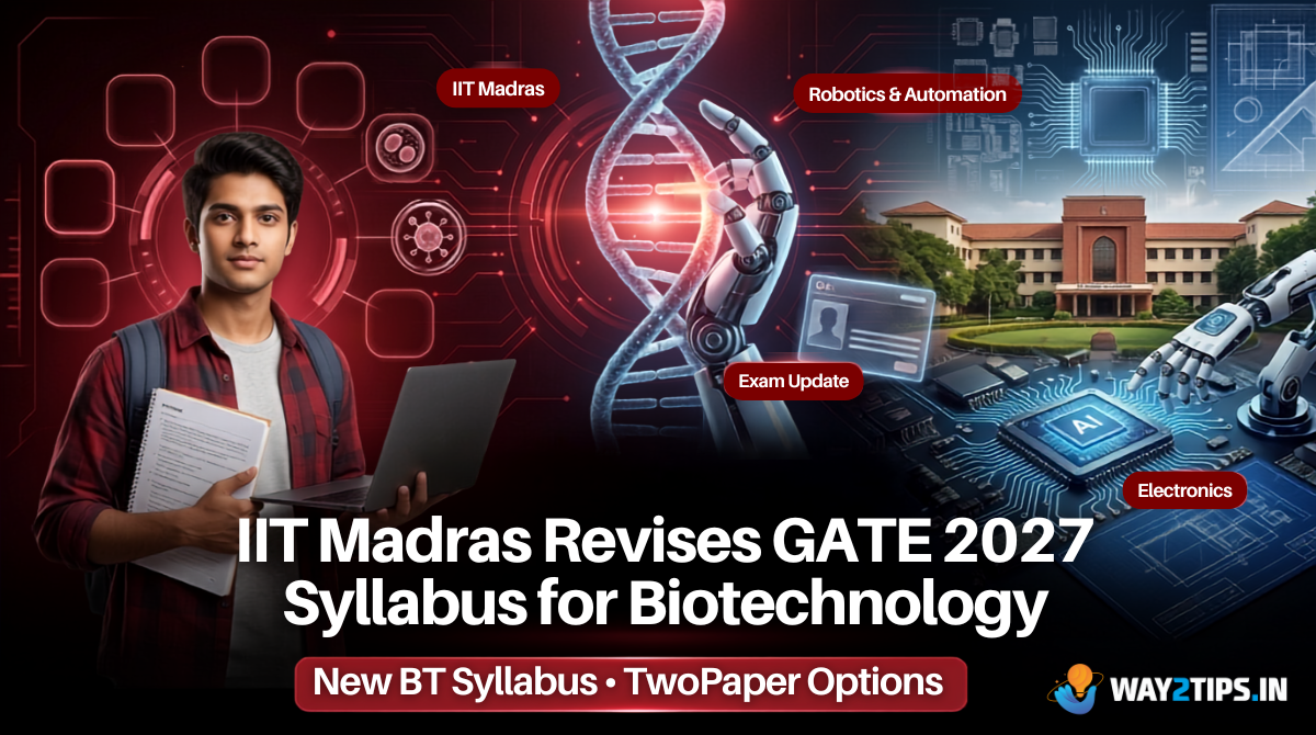 IIT Madras Revises GATE 2027 Syllabus for Biotechnology
