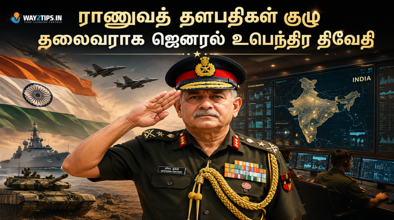General Upendra Dwivedi appointed as Chairman of the Chiefs of Staff Committee (CoSC), highlighting India's military leadership and defence coordination.